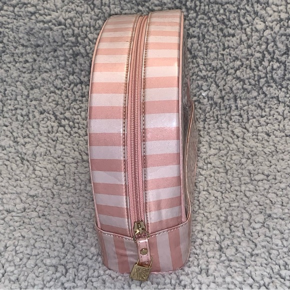 VICTORIA’S SECRET Signature Pink Striped 3-PC Cosmetic Travel Set LG MED SM - Picture 4 of 16